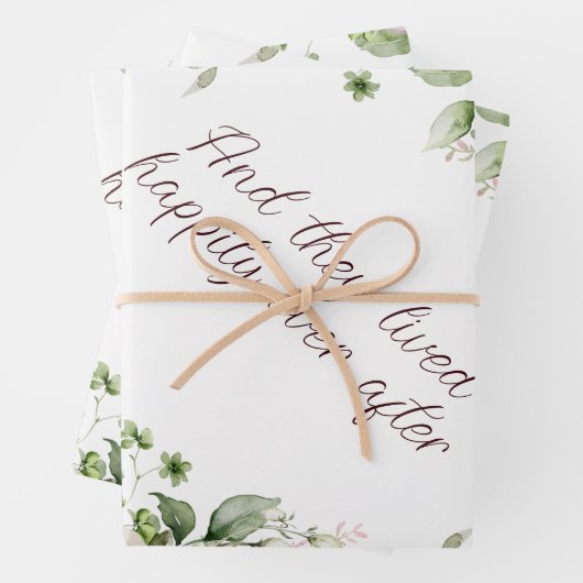 Feuille De Papier Cadeau Cadre Roses Roses Personnalisé (En situation)