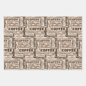 Feuille De Papier Cadeau Café Crème Classique 3 (Devant)