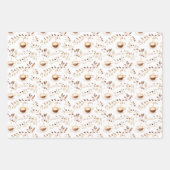 Feuille De Papier Cadeau Café et Café Motif Cadeau (Devant 3)