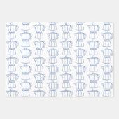 Feuille De Papier Cadeau Café et croissants (Devant)