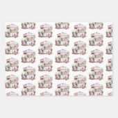 Feuille De Papier Cadeau Café français esthétique, Vintage, (Devant 3)