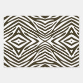 Feuille De Papier Cadeau Café Mocha Neutral Zebra (Devant 3)
