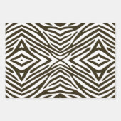 Feuille De Papier Cadeau Café Mocha Neutral Zebra (Devant)