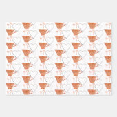 Feuille De Papier Cadeau Café Mugs In Love Boho Art (Devant 3)