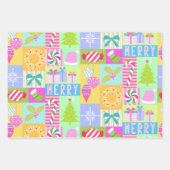 Feuille De Papier Cadeau Calendrier de Noël (Devant 2)