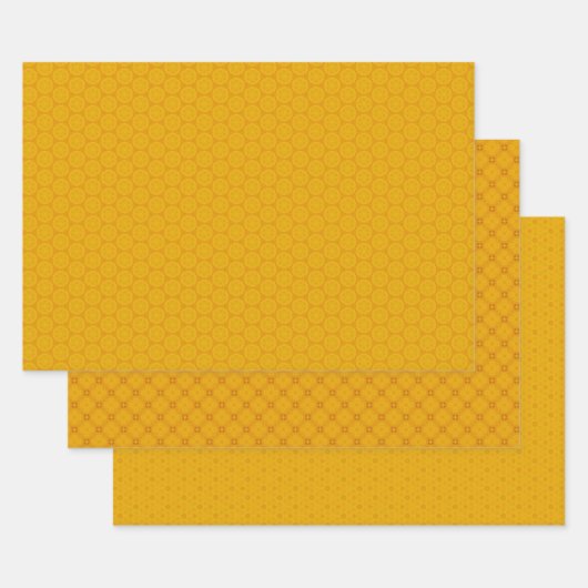 Feuille De Papier Cadeau Calendula (Or) (Lot)