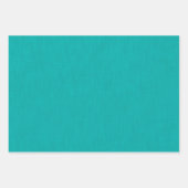 Feuille De Papier Cadeau Calme & simple Fond texturé turquoise (Devant 3)