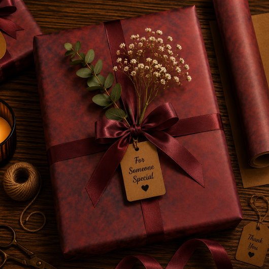 Feuille De Papier Cadeau Calme tiède