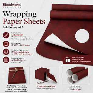Feuille De Papier Cadeau Calme tiède