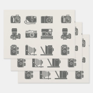 Feuille De Papier Cadeau Cameras Photographie Vintage