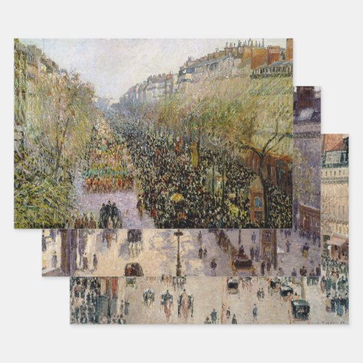 Feuille De Papier Cadeau Camille Pissarro - Sélection de chefs-d'oeuvre (Lot)