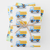 Feuille De Papier Cadeau Camion (En situation)