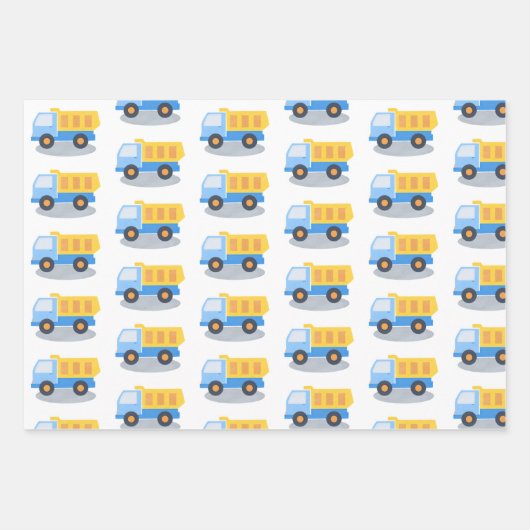 Feuille De Papier Cadeau Camion (Devant)