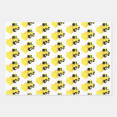 Feuille De Papier Cadeau Camion de construction de chargeur frontal (Devant 3)