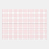 Feuille De Papier Cadeau Camion d'hiver Arbre rose Plaid Pastel Noël (Devant 2)