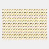 Feuille De Papier Cadeau Camions de construction et Bulldozer Anniversaire (Devant 3)