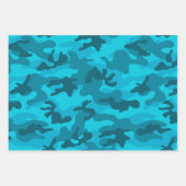 Feuille De Papier Cadeau Camo Adventure Rose Jaune Bleu Orange Amusant (Devant 2)