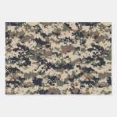 Feuille De Papier Cadeau Camouflage Brown et vert Pixel Camo (Devant 2)