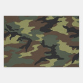 Feuille De Papier Cadeau Camouflage Camo multicolore, Motif militaire (Devant 2)