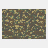 Feuille De Papier Cadeau Camouflage de forêt (Devant 2)