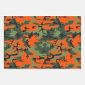 Feuille De Papier Cadeau Camouflage Retour À L'École (Devant)