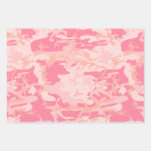 Feuille De Papier Cadeau Camouflage rose, Armée (Devant 3)