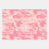 Feuille De Papier Cadeau Camouflage rose, Armée (Devant)