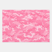Feuille De Papier Cadeau Camouflage rose et violet (Devant 2)