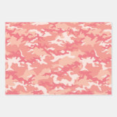 Feuille De Papier Cadeau Camouflage rose et violet (Devant 3)