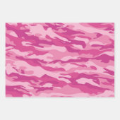 Feuille De Papier Cadeau Camouflage rose et violet Motif (Devant)