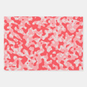 Feuille De Papier Cadeau Camouflage rouge (Devant 3)