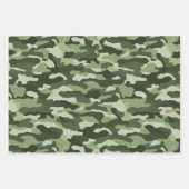 Feuille De Papier Cadeau Camouflage vert olive (Devant 3)