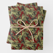 Feuille De Papier Cadeau Camouflage Zombie (En situation)