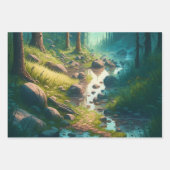 Feuille De Papier Cadeau Camping Anniversaire à thème (Devant 2)