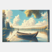 Feuille De Papier Cadeau Camping Anniversaire à thème (Devant)