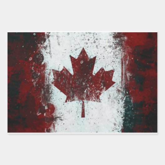 Feuille De Papier Cadeau Canada (Devant)