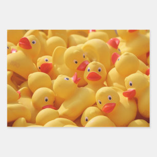 Feuille De Papier Cadeau Canards en caoutchouc