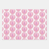 Feuille De Papier Cadeau Cancer du sein Ruban rose (Devant)