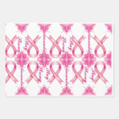 Feuille De Papier Cadeau Cancer du sein Ruban rose (Devant 2)