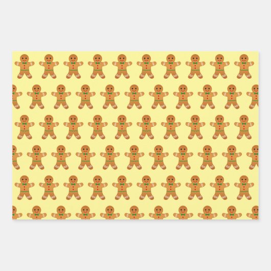 Feuille De Papier Cadeau Candy Christma : Lavande amusante, rose et jaune (Devant)