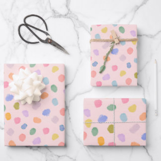 Feuille De Papier Cadeau Candy dots