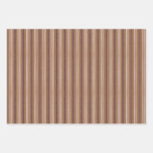 Feuille De Papier Cadeau Candycane Jeu de rayures de prune de sucre (Devant)