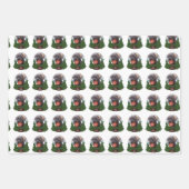 Feuille De Papier Cadeau Canne Corso Noël (Devant 3)