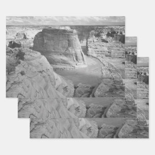 Feuille De Papier Cadeau Canyon Ansel Adams noir et blanc Photographie