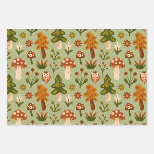 Feuille De Papier Cadeau Caprice de la forêt (Devant)