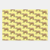 Feuille De Papier Cadeau Capybara (Devant 3)