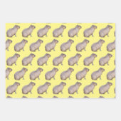 Feuille De Papier Cadeau Capybara (Devant)