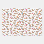 Feuille De Papier Cadeau Capybara Personalized Kids Birthday White (Devant 3)