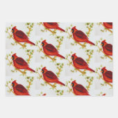 Feuille De Papier Cadeau Cardinal Christmas Wrapper (Devant)