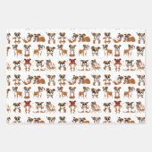 Feuille De Papier Cadeau Caricature Boxer drôle sans joint (Devant 2)